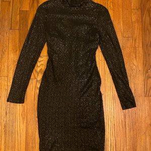 Black Sequin Dress